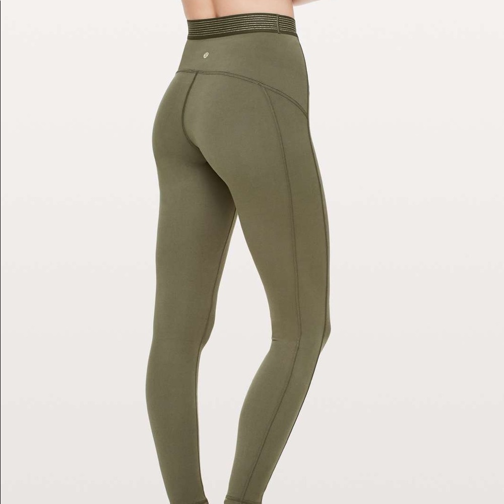 green lululemon leggings